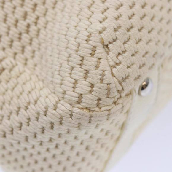 CHANEL Hand Bag Canvas Leather Beige CC Auth yb619 - Picture 15 of 16